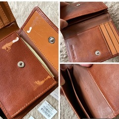 新品訳あり【モノコムサ 財布 3点セット】二つ折財布 カード入れ マネークリップ 小銭入れ 本革 ミニ財布 二つ折り財布の画像