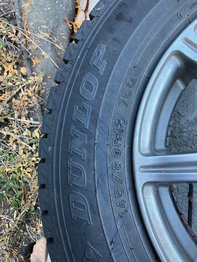 スタッドレスタイヤ　145/80R13 ホイールセット 14インチ 引取り限定