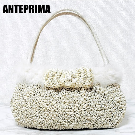 ANTEPRIMA アンテプリマ ファー付き ワイヤーバッグ デコラティーヴォ