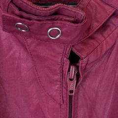 MEMBERS ONLY メンバーズオンリー スタンドカラー レザージャケット 38 レッド メンズの画像