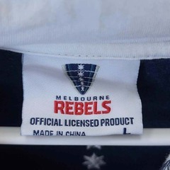 MELBOURNE REBELS メルボルン レベルズ スーパーラグビー プルオーバー パーカー L ネイビーの画像