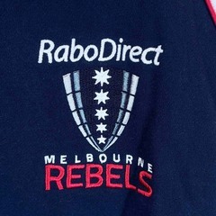 MELBOURNE REBELS メルボルン レベルズ スーパーラグビー プルオーバー パーカー L ネイビーの画像