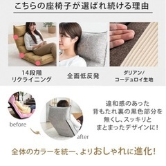 腰楽！フカフカ座椅子の画像