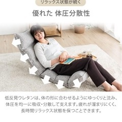 腰楽！フカフカ座椅子の画像