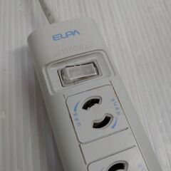 電源タップ ELPA 7口 コード長約3mの画像