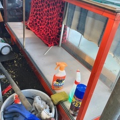 分売可能　ガラスのショーケース2つの画像