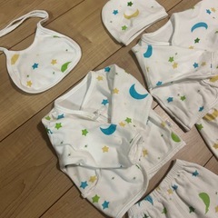 ⭐美品⭐ 長袖 新生児 乳児 寝巻き パジャマ 6点セット 2ヶ月 ３ヶ月の画像