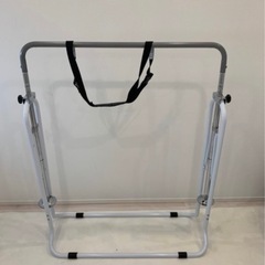 鉄棒　折りたたみ　ホワイトの画像