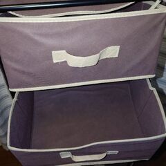 布製の5段チェストの画像
