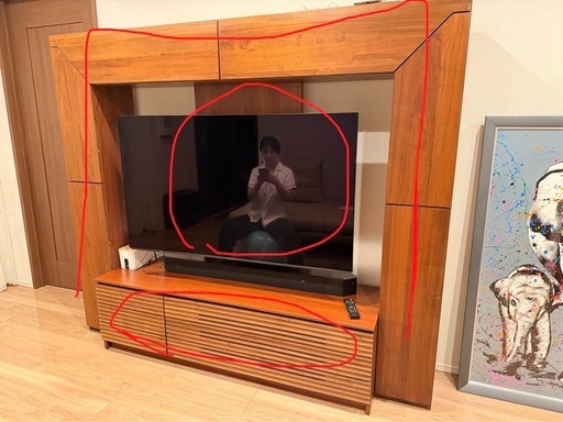 パナソニック55型テレビとテレビ台セット