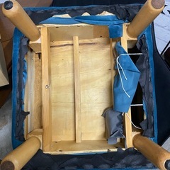 子供用1人掛けソファ ブルーの画像