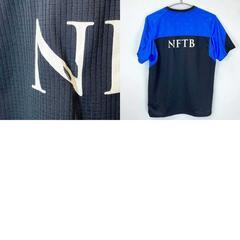 ナイキ NFTB 半袖シャツ DRY-FIT M ブルー×ブラック NIKE サッカー フットサルの画像