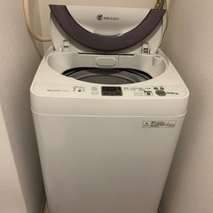 洗濯機（SHARP ES-GE55N）の画像