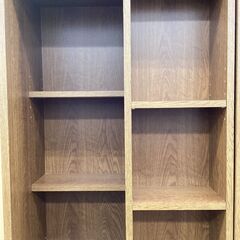 スライド式本棚　B&W SHIMIZU　ブラウンの画像