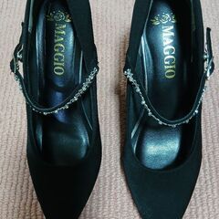 レディース、👠　黒　Mサイズの画像