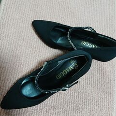 レディース、👠　黒　Mサイズの画像