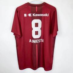 [未使用] ヴィッセル神戸 半袖Tシャツ #8 イニエスタ L Jリーグの画像