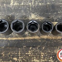 【久留米】【引き取り限定】【中古品】Snap-on スナップオン SIMM360-270 1/2 ディープインパクトソケット 6角 5点セット サイズ:36・34・32・29・27mmの画像