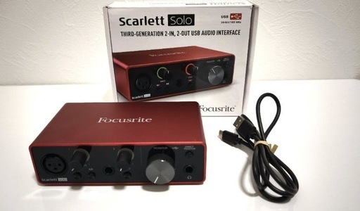 「値下げ歓迎！」FOCUSRITE ( フォーカスライト ) Scarlett Solo (gen. 3) オーディオインターフェイス