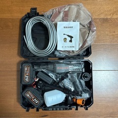 高圧洗浄機❣️コードレス 充電式 9MPa 超軽量 マキタ対応 折り畳みバケツ付の画像