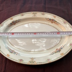 ナルミnarumi 花柄みみ　楕円大皿の画像