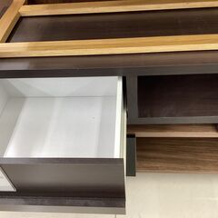 テレビボード 　キズ有　ダークブラウンの画像