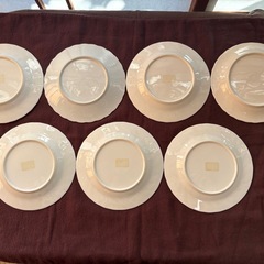 白地　ケーキ皿　　中皿　7枚まとめの画像