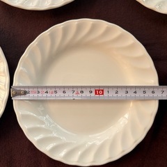 白地　ケーキ皿　　中皿　7枚まとめの画像