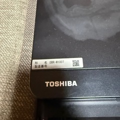 東芝 TOSHIBA REGZA レグザ ブルーレイレコーダー　DBR-W1007の画像
