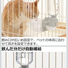 猫用　飲水量がわかるボトル付きの画像