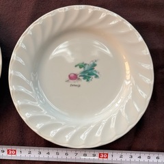 野菜柄　平皿　丸皿　3枚まとめの画像