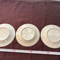 野菜柄　平皿　丸皿　3枚まとめの画像