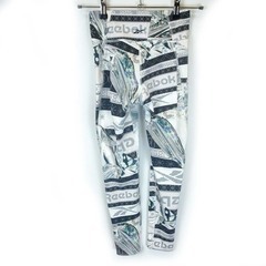 リーボック レギンス SPEEDWICK ランニング タイツ S ホワイト/ブラック レディース Reebok スピードウィック スパッツ ヨガ スポーツ フィットネスの画像