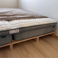 シングル×2のベッドセット｜キングベッドとして使えるタイプの画像