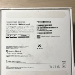 Mac ミニコンピュータ 構成 10コアCPU 10コアGPUの画像