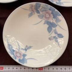 花染小皿 陶器 義窯 5枚まとめの画像