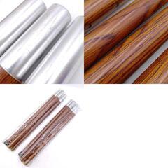 [2本セット] FIELDOOR フィールドア アルミテントポール 280 木目柄の画像