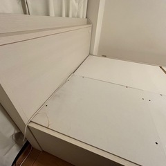 セミダブルベッドフレーム　収納付き(ジオ チェスト40J WW)の画像