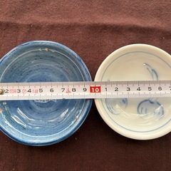 和食器　魚柄&玉ねぎ柄　豆皿　小皿の画像