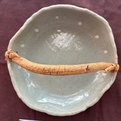 菓子皿　鉢　二重取手の画像