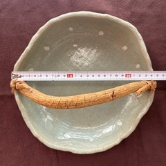菓子皿　鉢　二重取手の画像