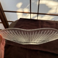 クリスタル　ガラス　四角&楕円　ボウルの画像