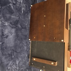 早い者勝ち！さらに値下げ！収納2箇所付き　ローテーブル　(茶色)の画像