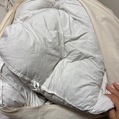 Muji グレー羽毛掛布団の画像