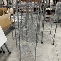 【来店歓迎】美品多数 横幅90cm 5段　メタルラック スチールラック 収納棚 ガレージ 室内  在庫多数  検)一人暮らし 家具 収納 ダイニング リビング キッチン 冷蔵庫 洗濯機 テーブル ラック レンジ キャビネット ソファの画像