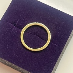 アガット　ピンキーリング　指輪　K10の画像