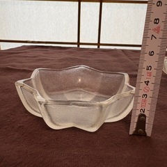 ガラス製　小鉢　もみじ型　小皿の画像