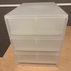 無印良品 ポリプロピレン 小物収納ケース 引き出し2個　3段の画像