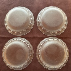 りんごのガラス皿　小鉢　4個まとめの画像