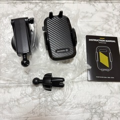 【新品未使用】スマホホルダー 車載ホルダー ゲルサクションカップ クリップ 携帯ホルダーの画像